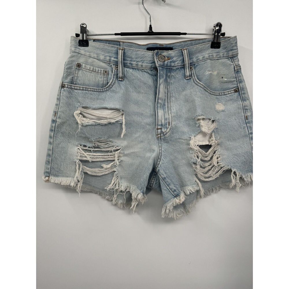 Aeropostale Size 8 90s High Rise Cut-Off Shorts Womens Light Wash Distressed